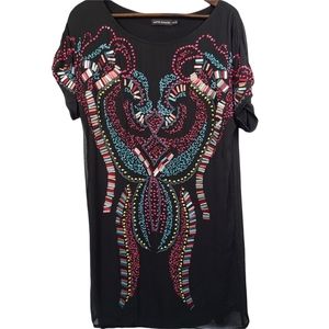 Antik Batik Sequin Embroidered Dress XS